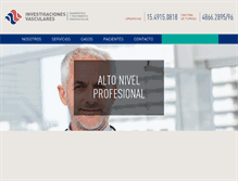 Tablet Screenshot of investigacionesvasculares.com